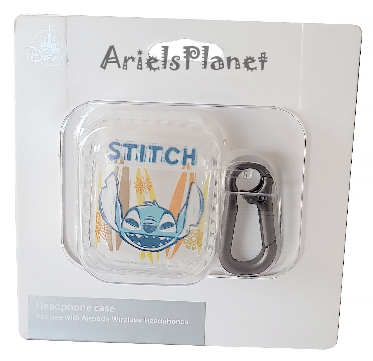 Disney Parks Lilo & Stitch Happy Face Airpods Headphones Case