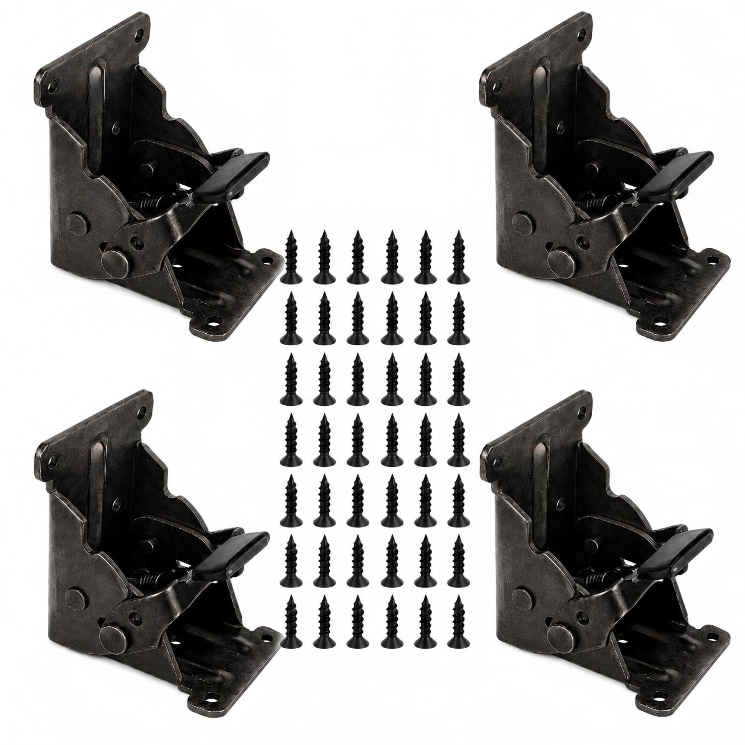Folding Leg Brackets 4PCS Heavy Duty Self Locking Table Hinge Hardware Workbench