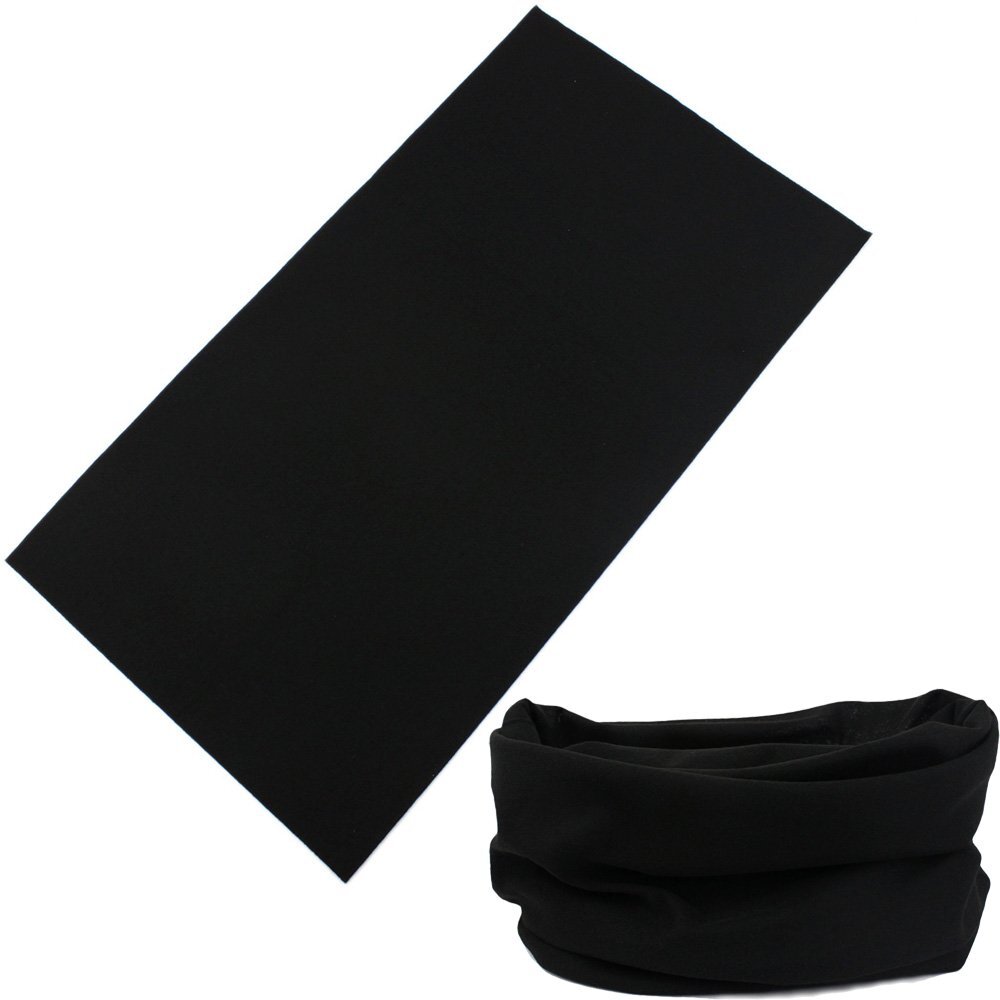 Delafino Seamless Face Cover Bandana - Neck Gaiter for Dust, Outdoors,