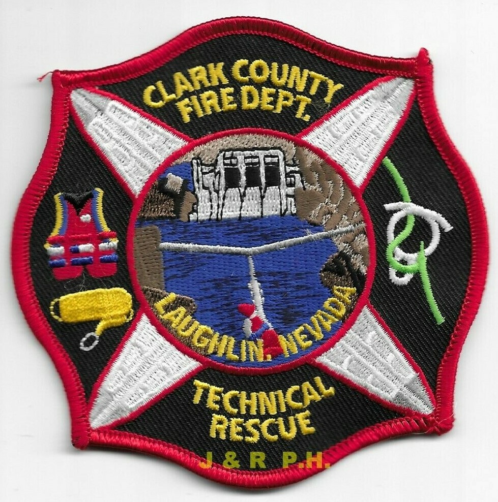 Clark County Technical Rescue, Laughlin, Nevada (4" x 4" size) fire patch