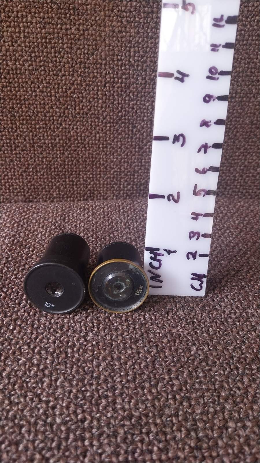 Vintage microscope lenses 10х and 15х LOMO?