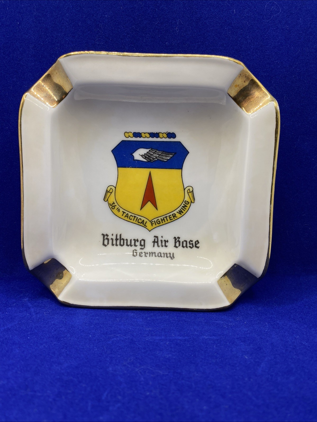 Bitburg Air Base 36th Tactical Fighter Wing Ashtray Germany