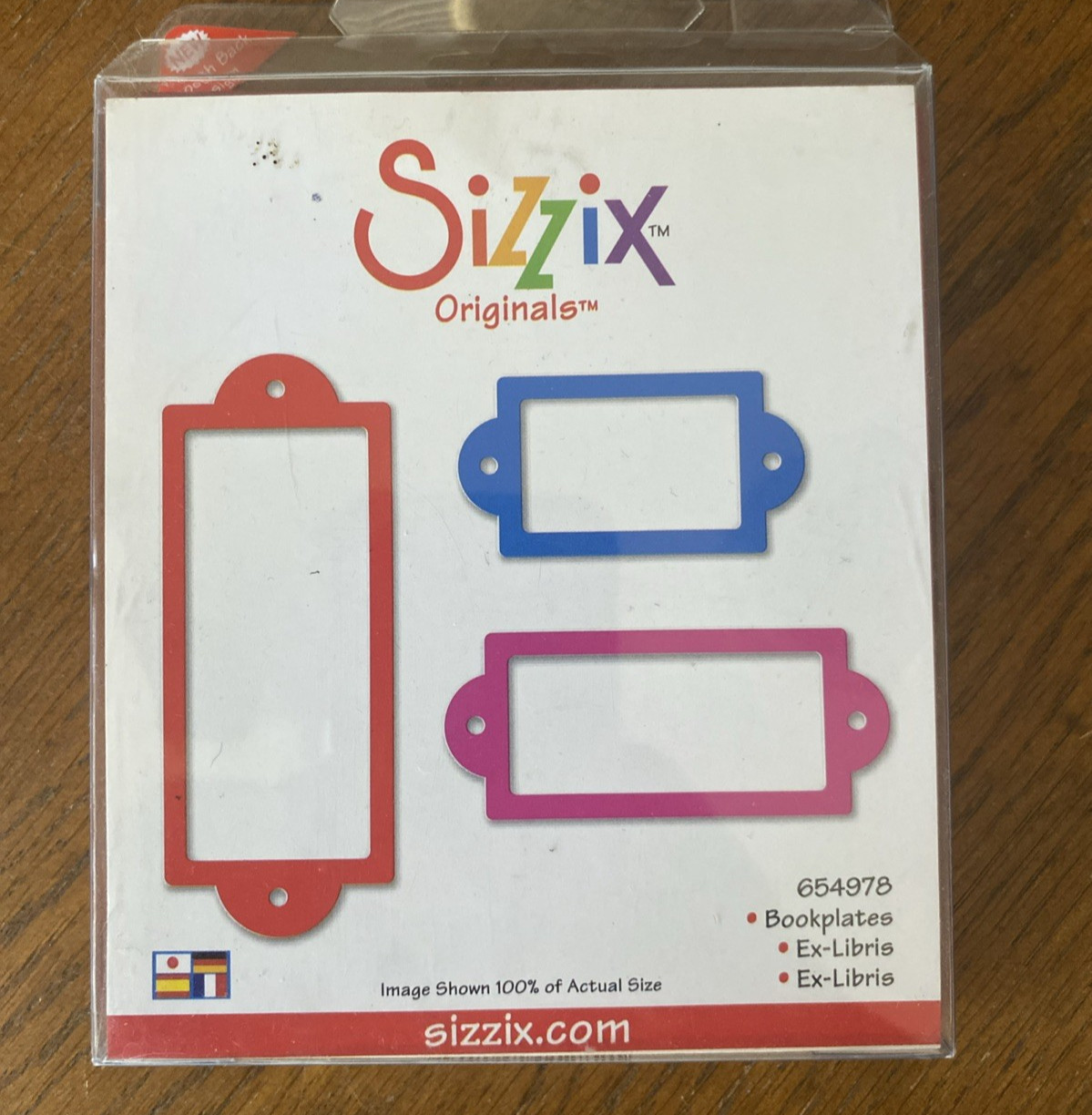 Sizzix Originals Set of 3 "Bookplates" Dies #654978
