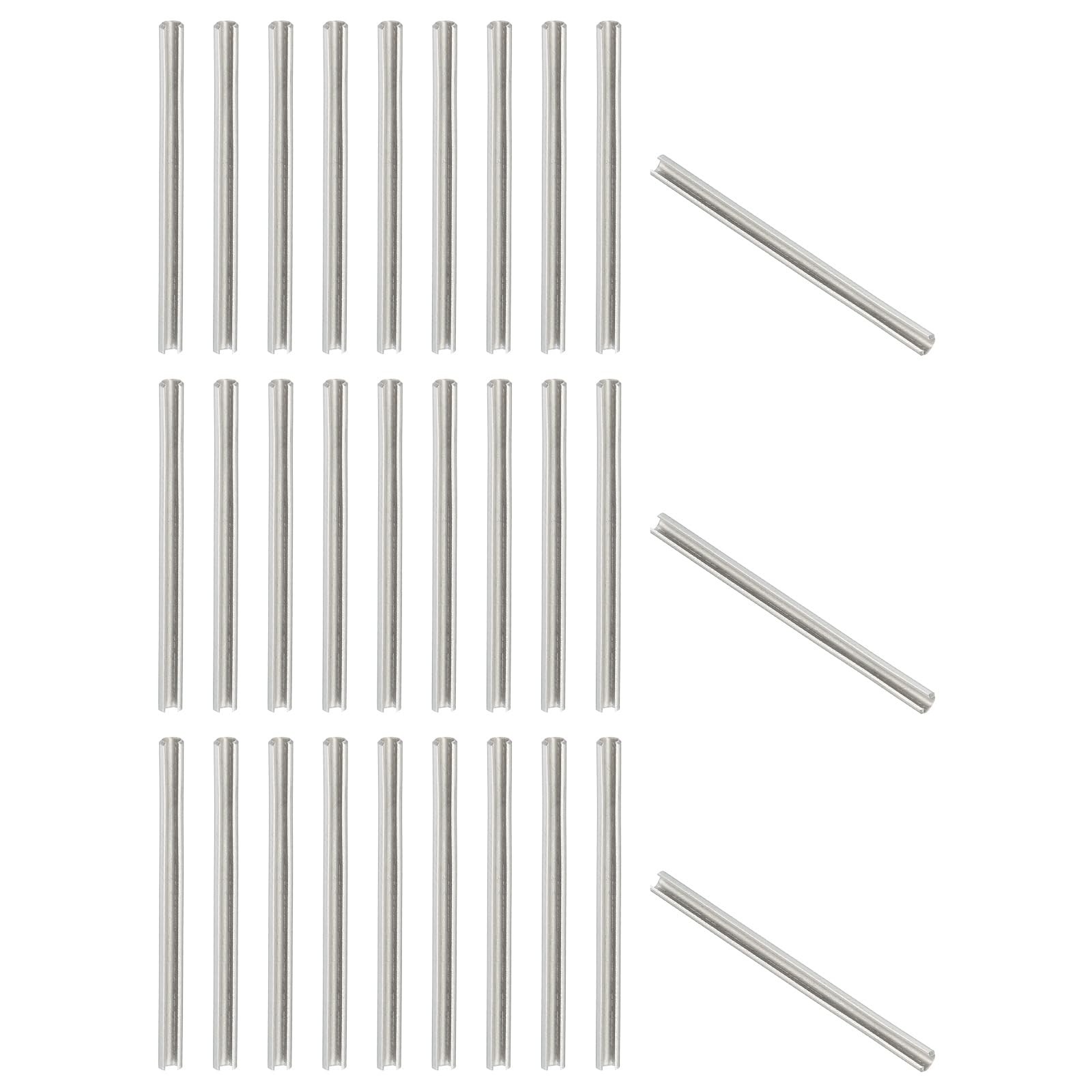 Slotted Spring Pins 50 Pcs 1/8 X 13/4 Inch 304 Stainless Steel Fasteners