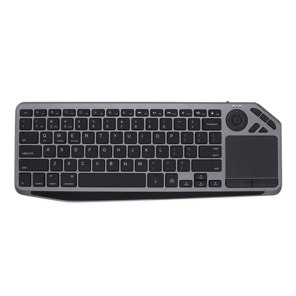 Bluetooth  Keyboard with Touchpad 7-Colors Backlit 2.4G Rechargeable8483