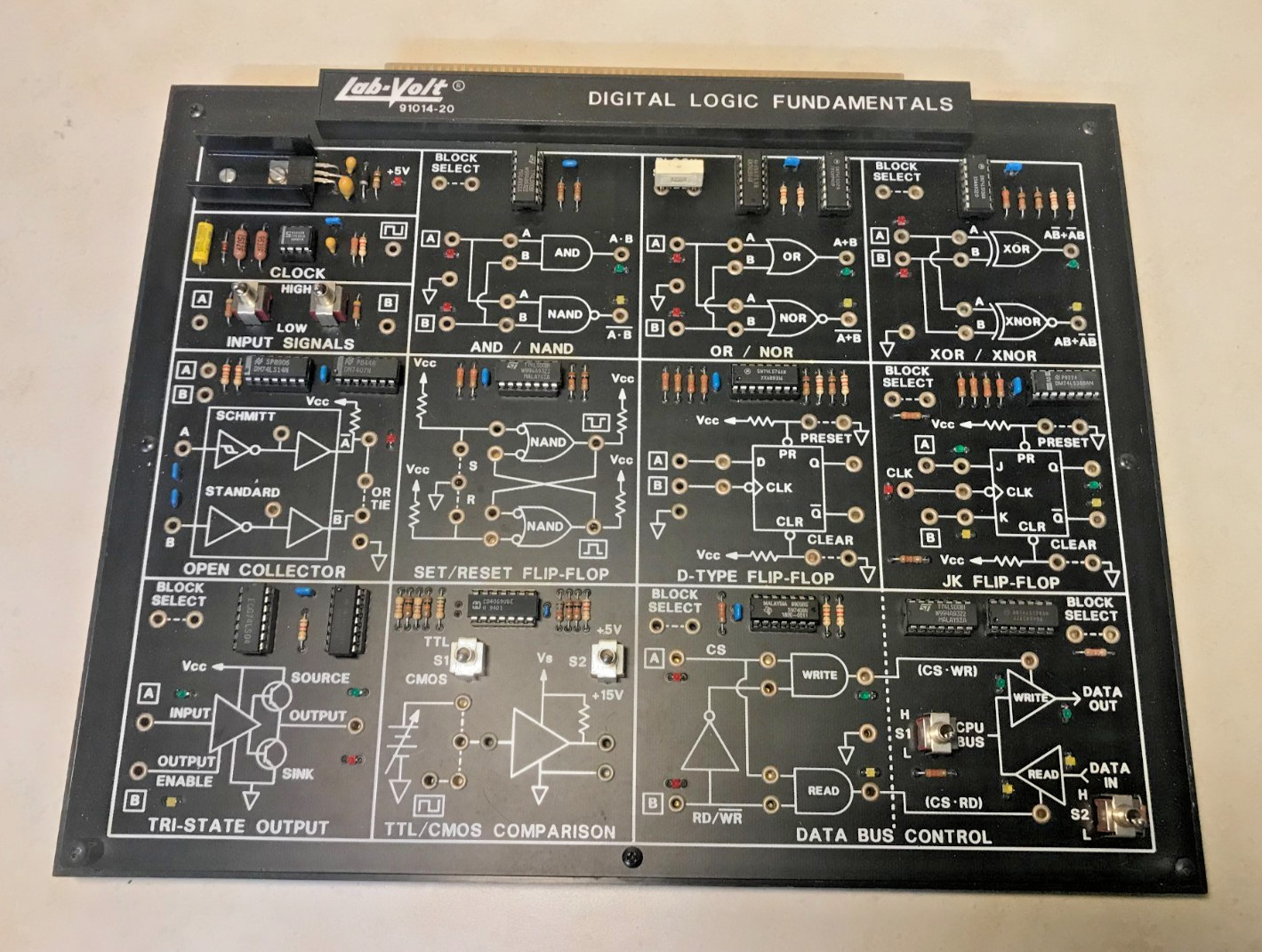 LAB-VOLT Digital Logic Fundamentals Board 91014-20