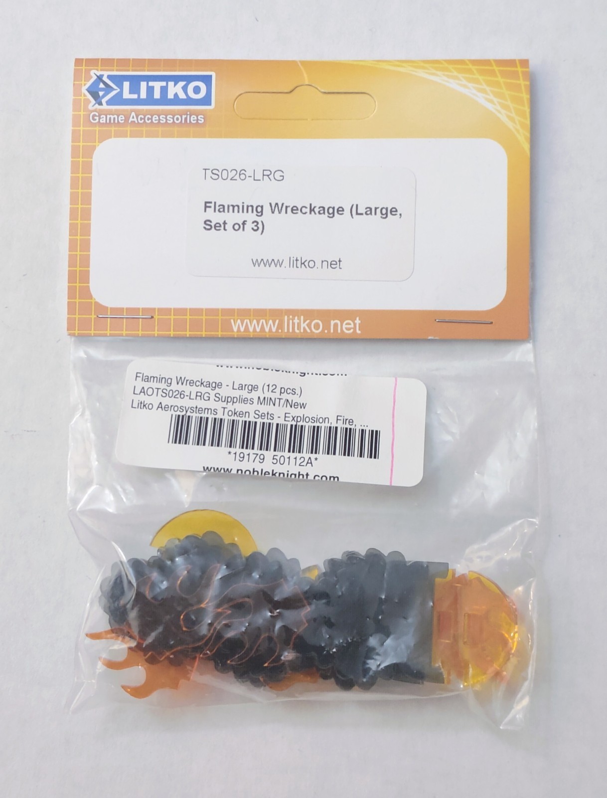 Litko Flaming Wreckage Large Set Of 3 New