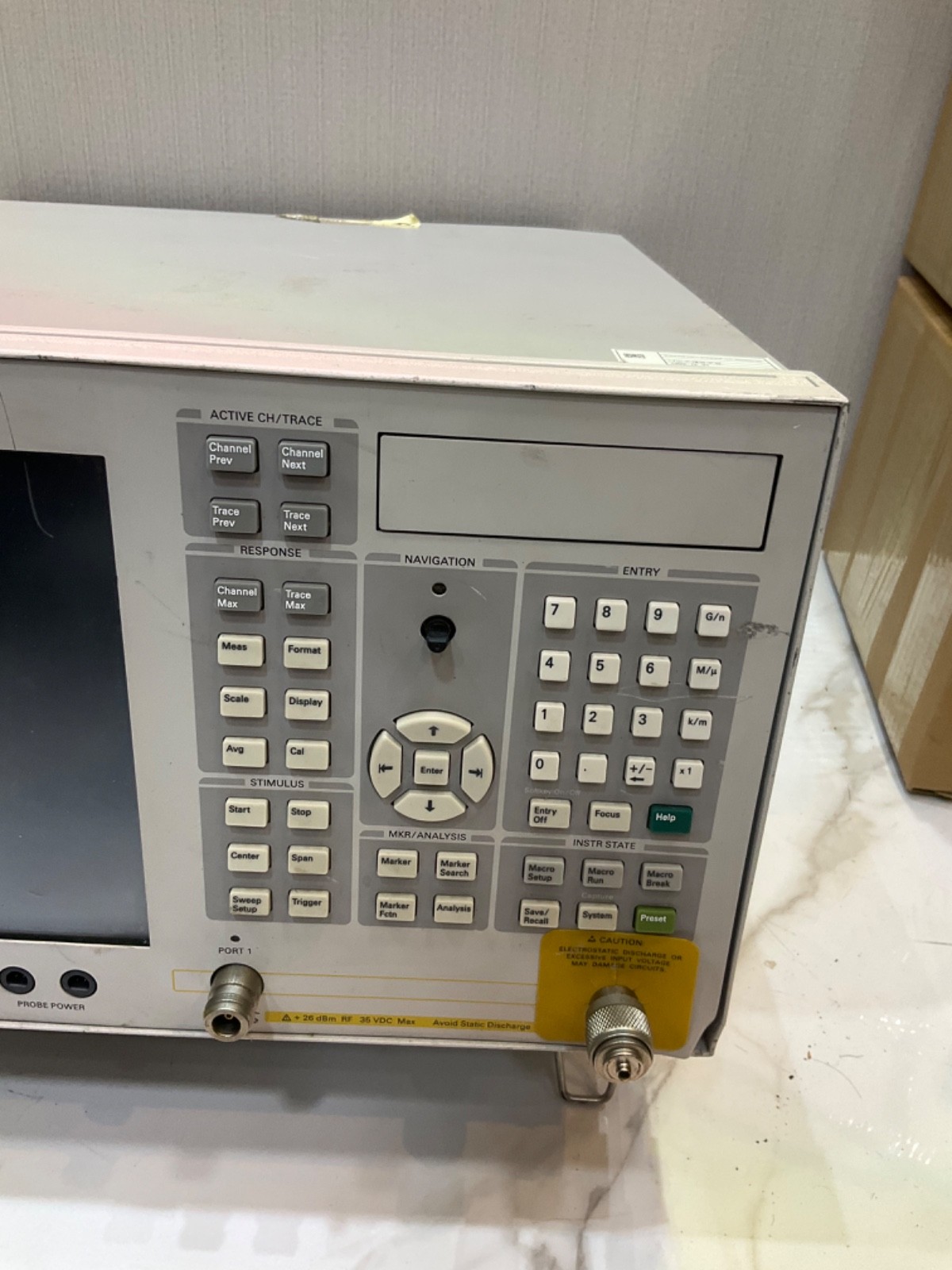 AGILENT TECHNOLOGIES E5071C NETWORK ANALYZER 9KHz-8.5GHz E5071C-ATO-65898