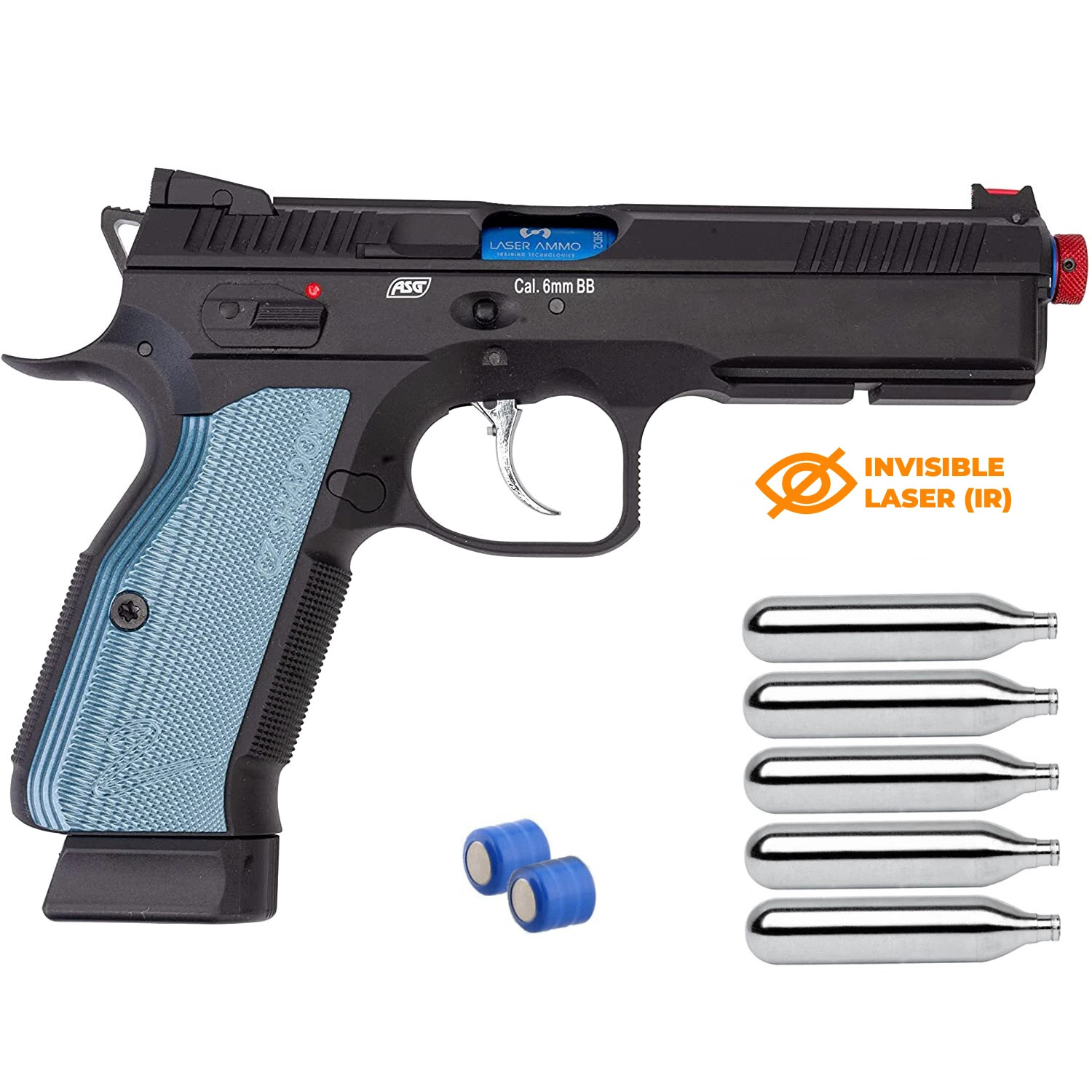 Laser Ammo CZ Shadow2 Recoil DryFire Pistol SIRT + Invisible IR Laser w/ 5 CO2