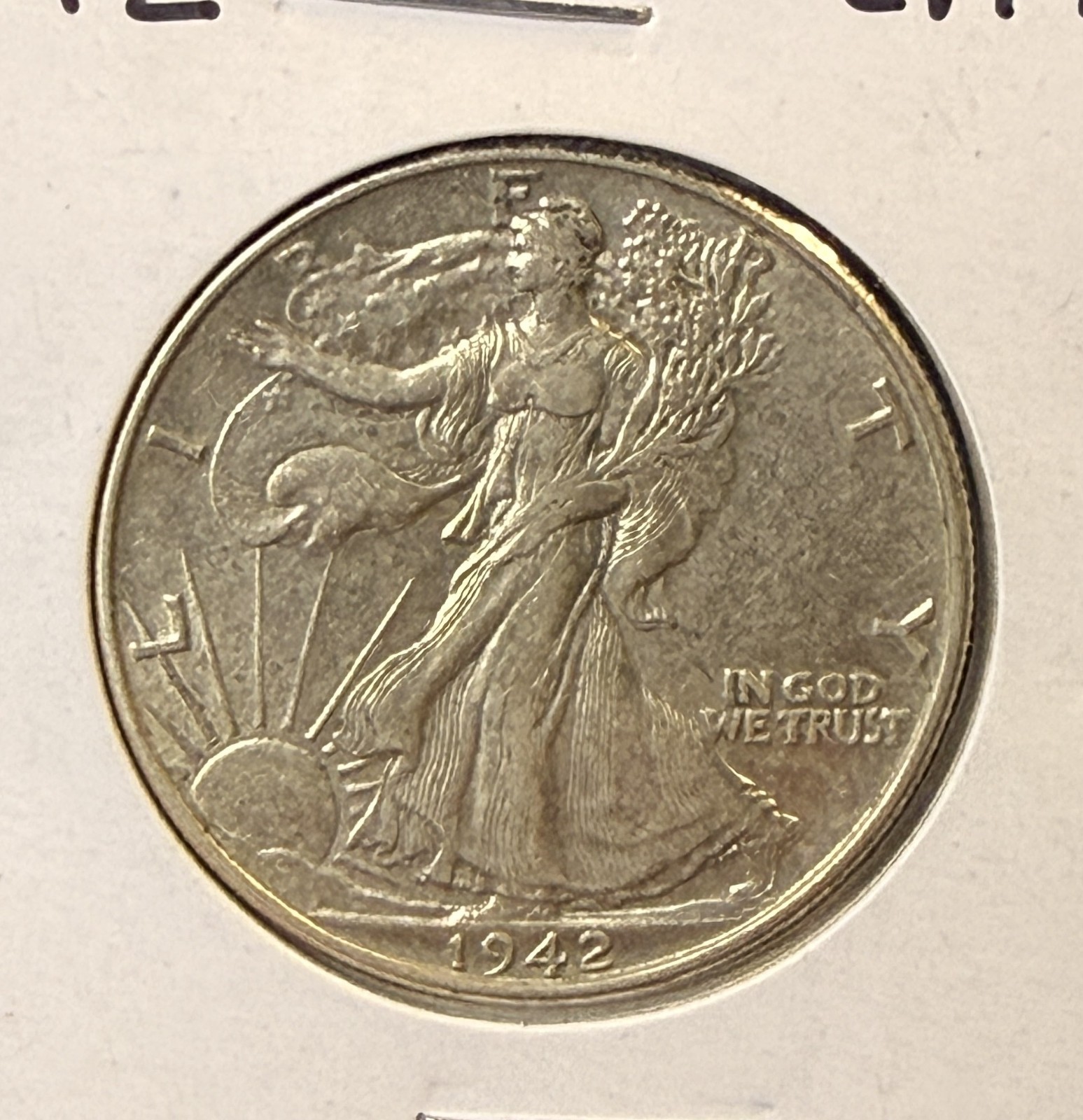 1942 Walking Liberty Half Dollar, Lightly Circulated, (22296)