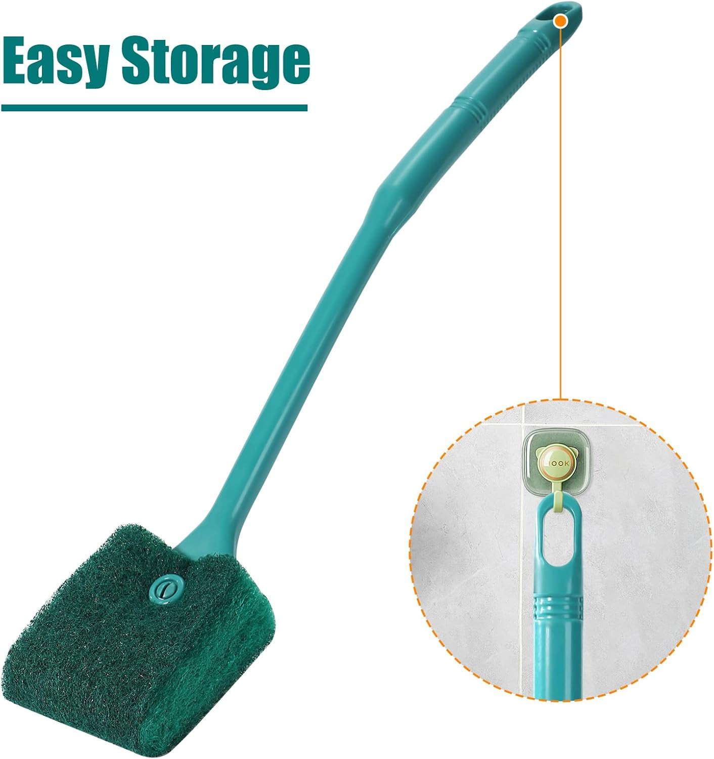 Fish Tank Cleaning Tools, Aquarium Double Sided Sponge Brush, Algae Scraper Clea