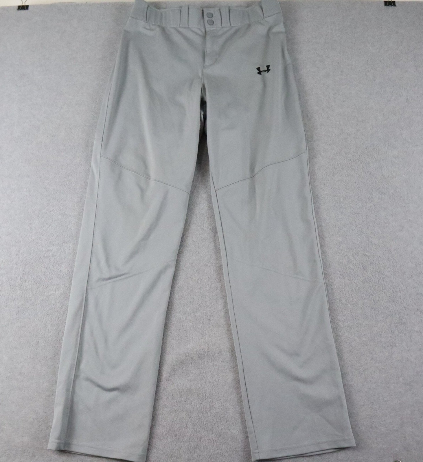 Under Armour Pants Mens Large Loose Baseball Softball Uniform Straight Leg Gray