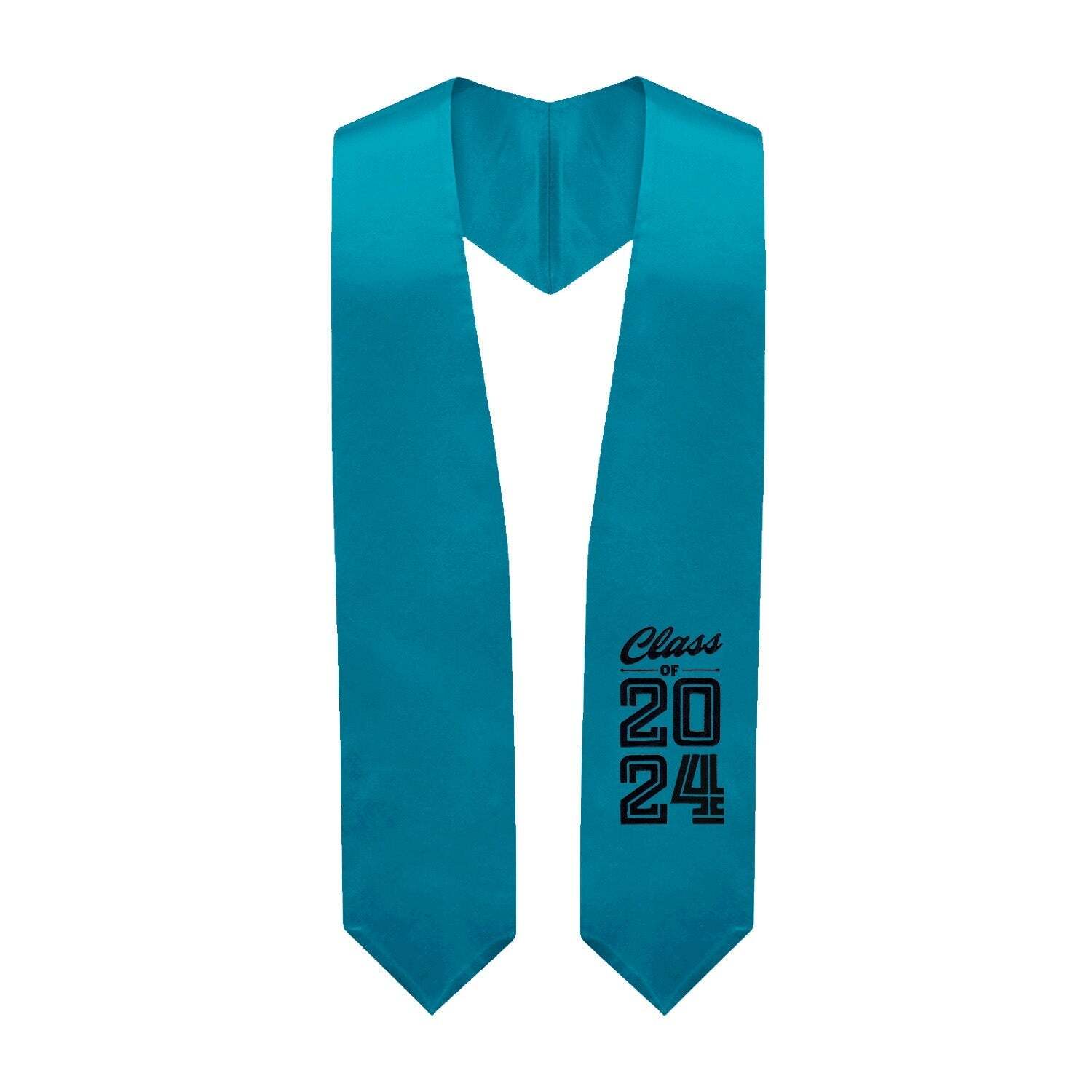 Endea Graduation Turquoise Class of 2024 Graduation Stole/Sash