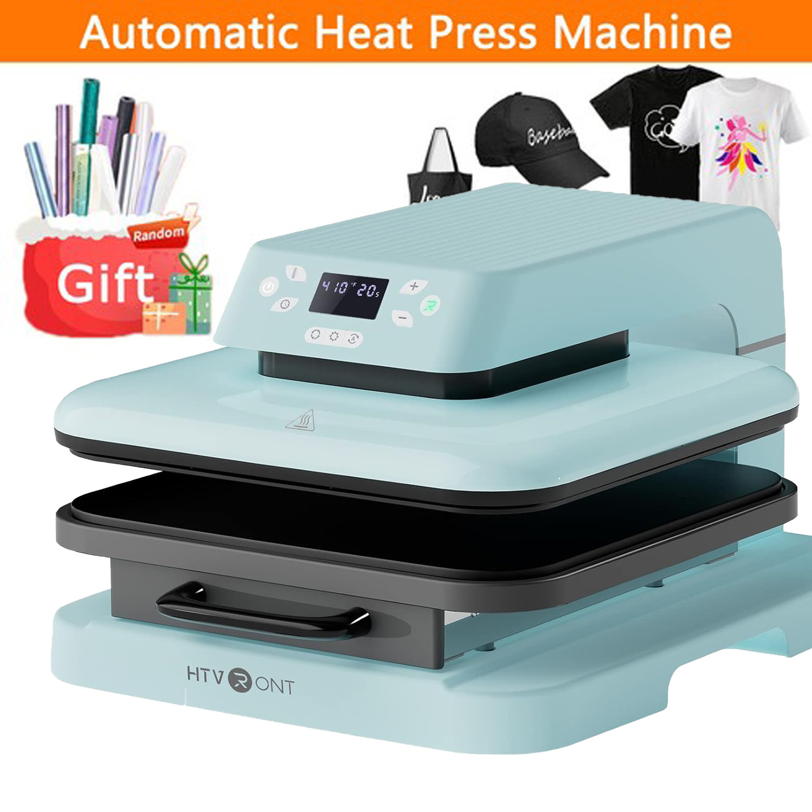 HTVRONT Heat Press Machine 15x15 for T Shirts Professional Heat Transfer Machine