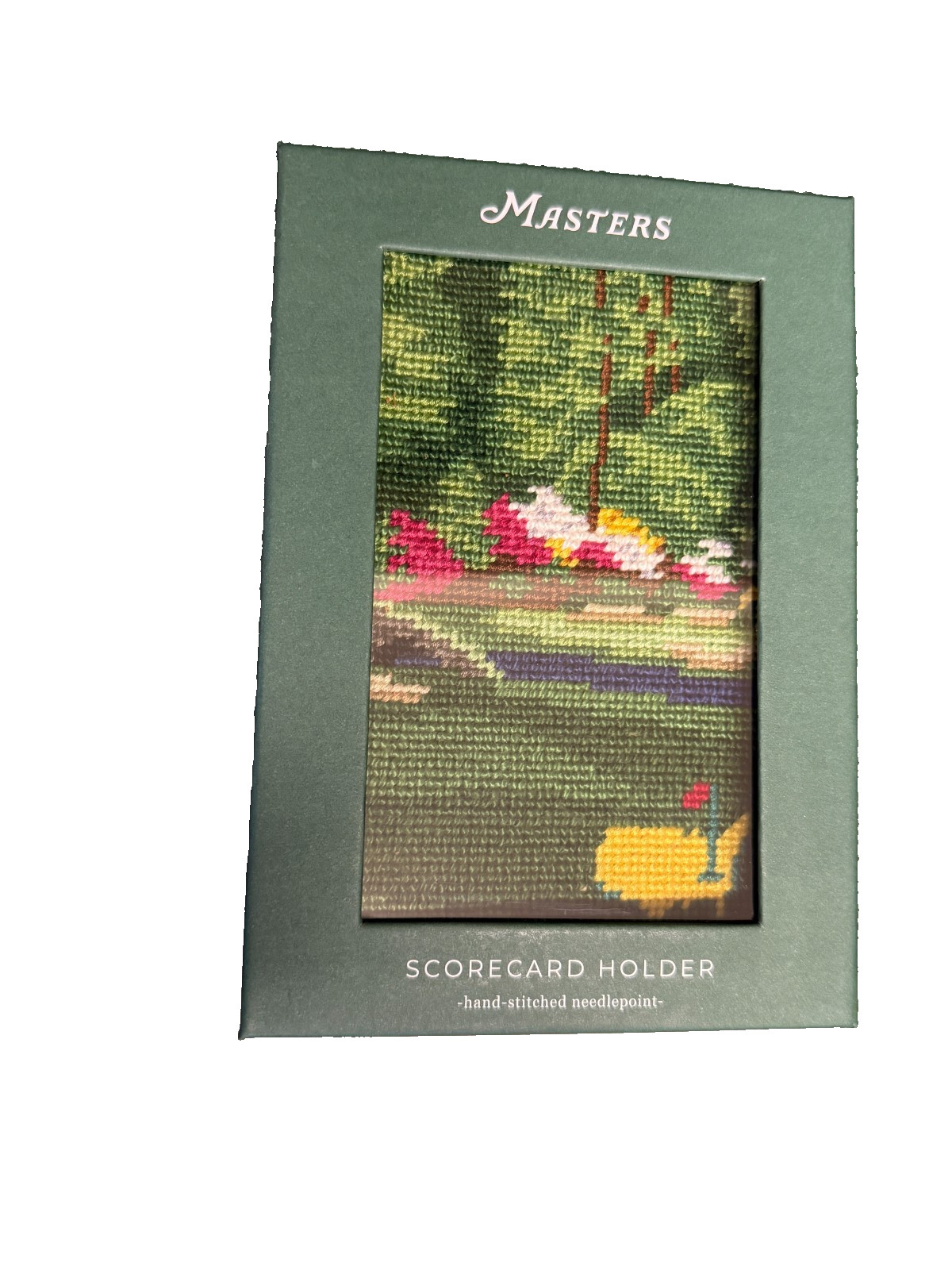 2026 Masters Smathers & Branson Hand-Stitched Needlepoint Scorecard Holder
