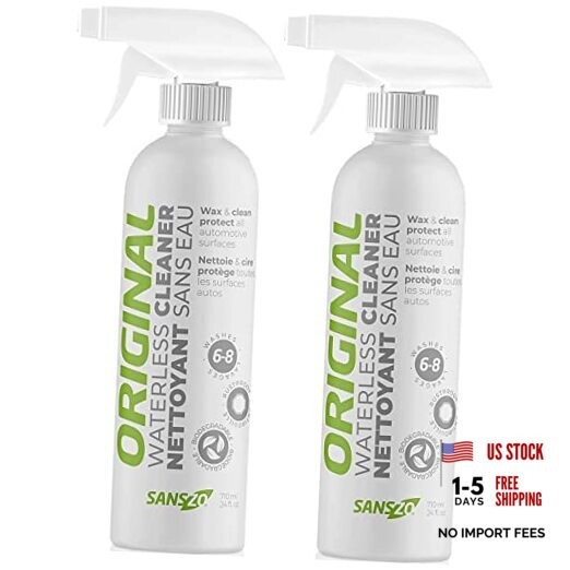 Total Detail Waterless Car Wash Wax and Polish Spray - 12 Fl Oz (Pack of 2)