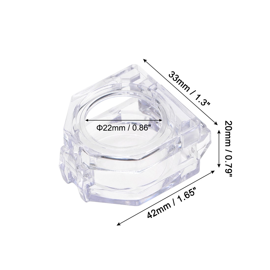 2pcs Clear Plastic Switch Cover Protector for 22mm Diameter Push Button Switch