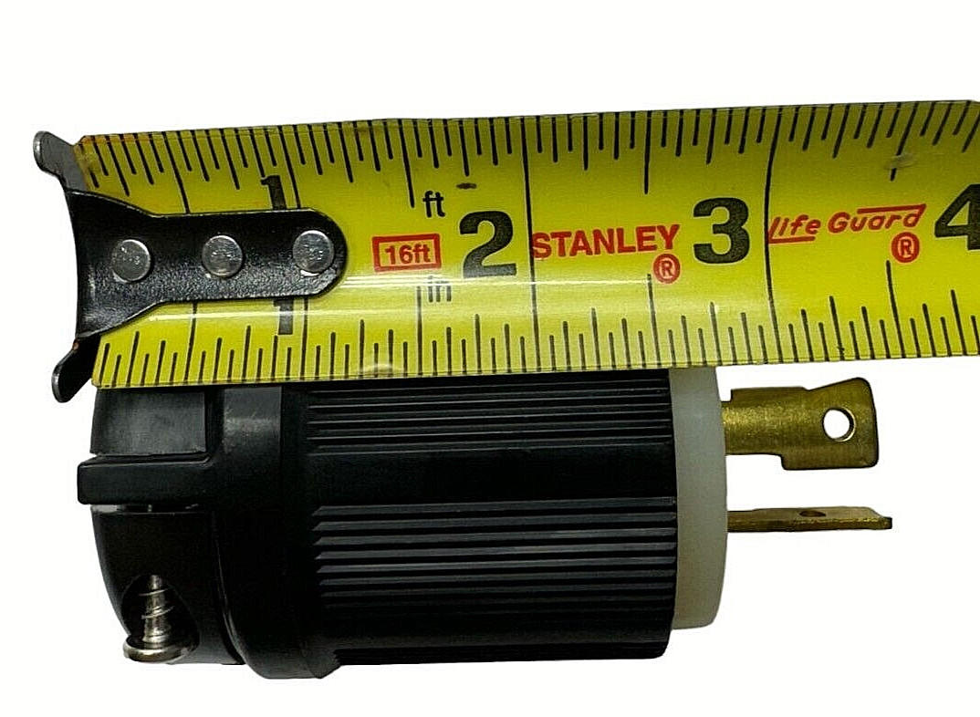 Cooper CWL1730P Turn & Pull H/L Plug 3 Pole 4-Wire 30A, 600V Black & White