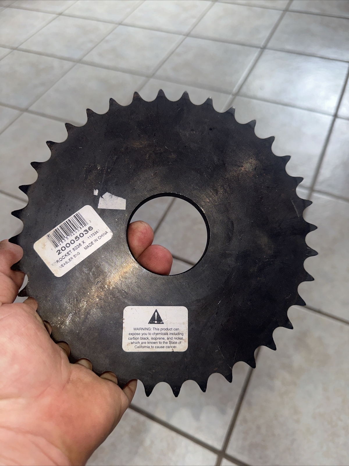 Weld-A-Sprocket for #50 Chain 36 Teeth X-Series Fits Hub Series w/ 2" Bore 50X36