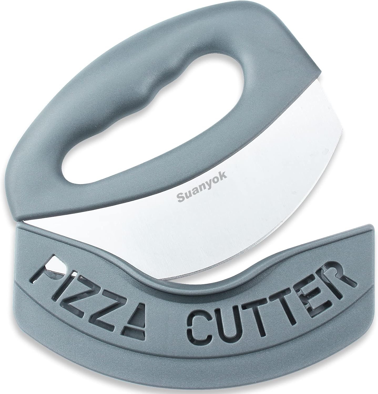 Premium Pizza Cutter Food Chopper-Super Sharp Blade Stainless Steel Pizza Cutter