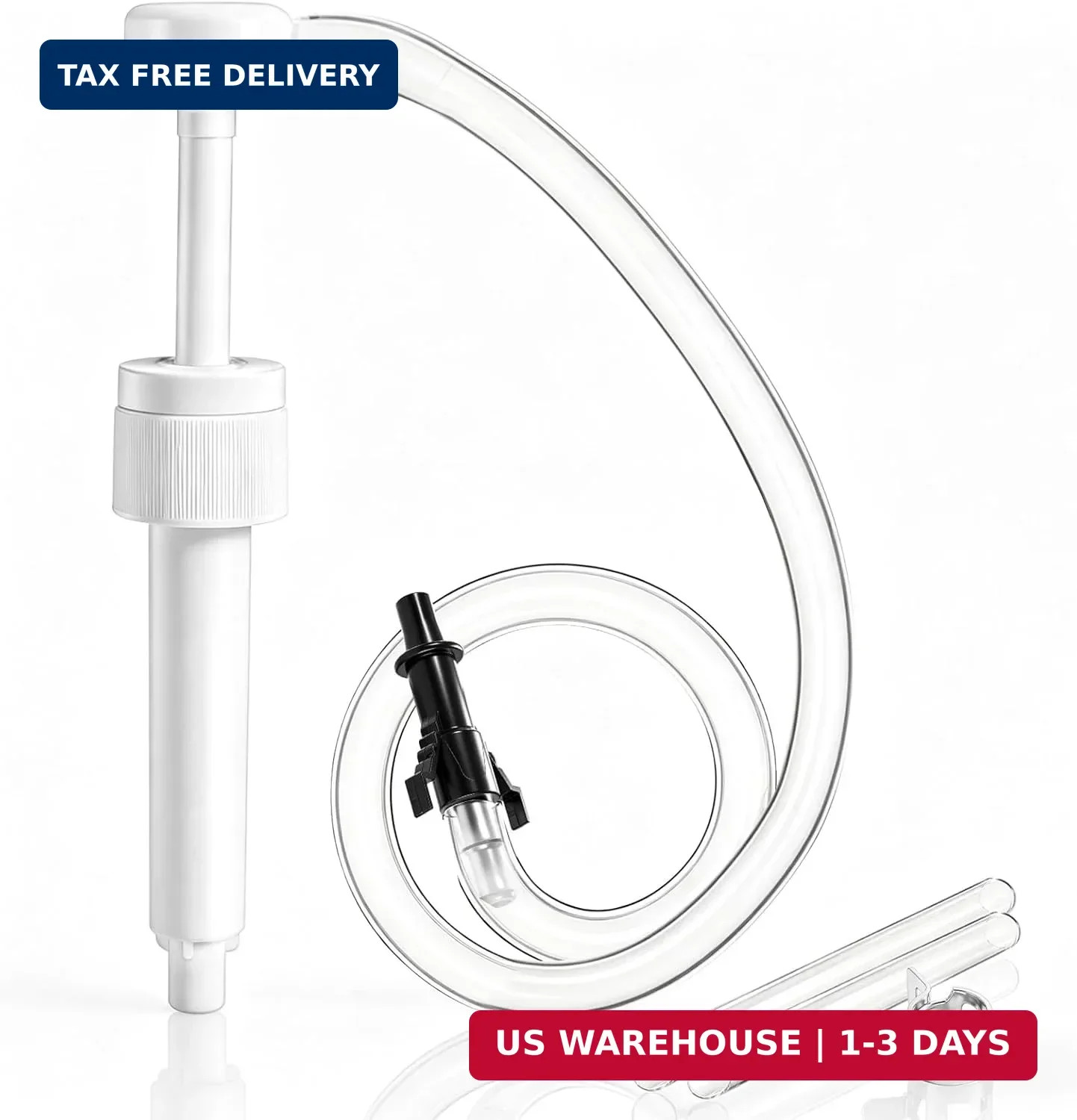 Fluid Pump for Standard Quart Bottles, 8cc Per Stroke, Premium Fluid Transfer Pu