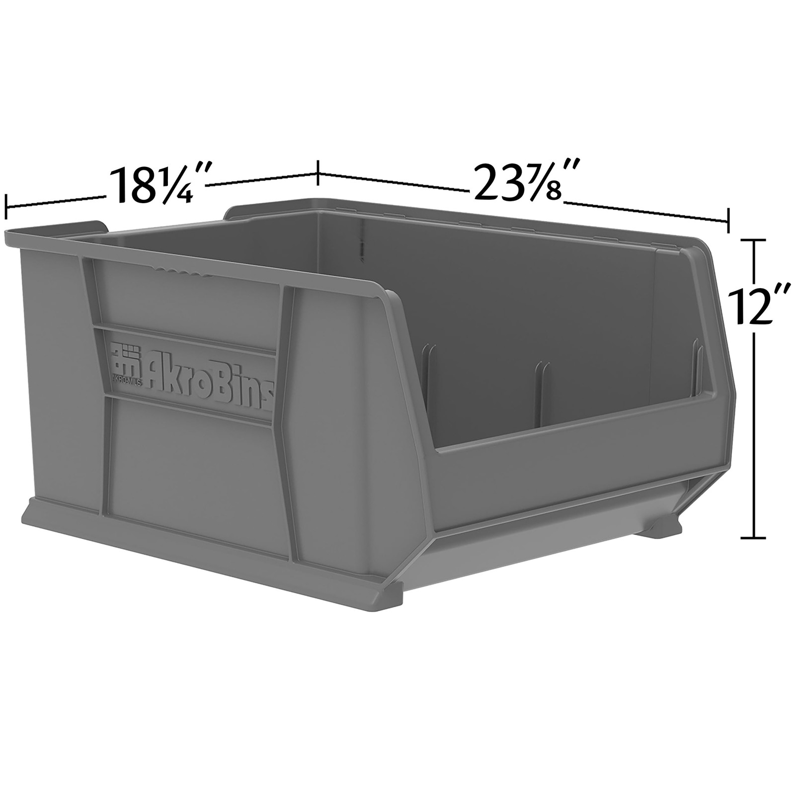 Akro-Mils 30289 Super-Size Akrobins Plastic Storage Bins Space-Saving Stackable