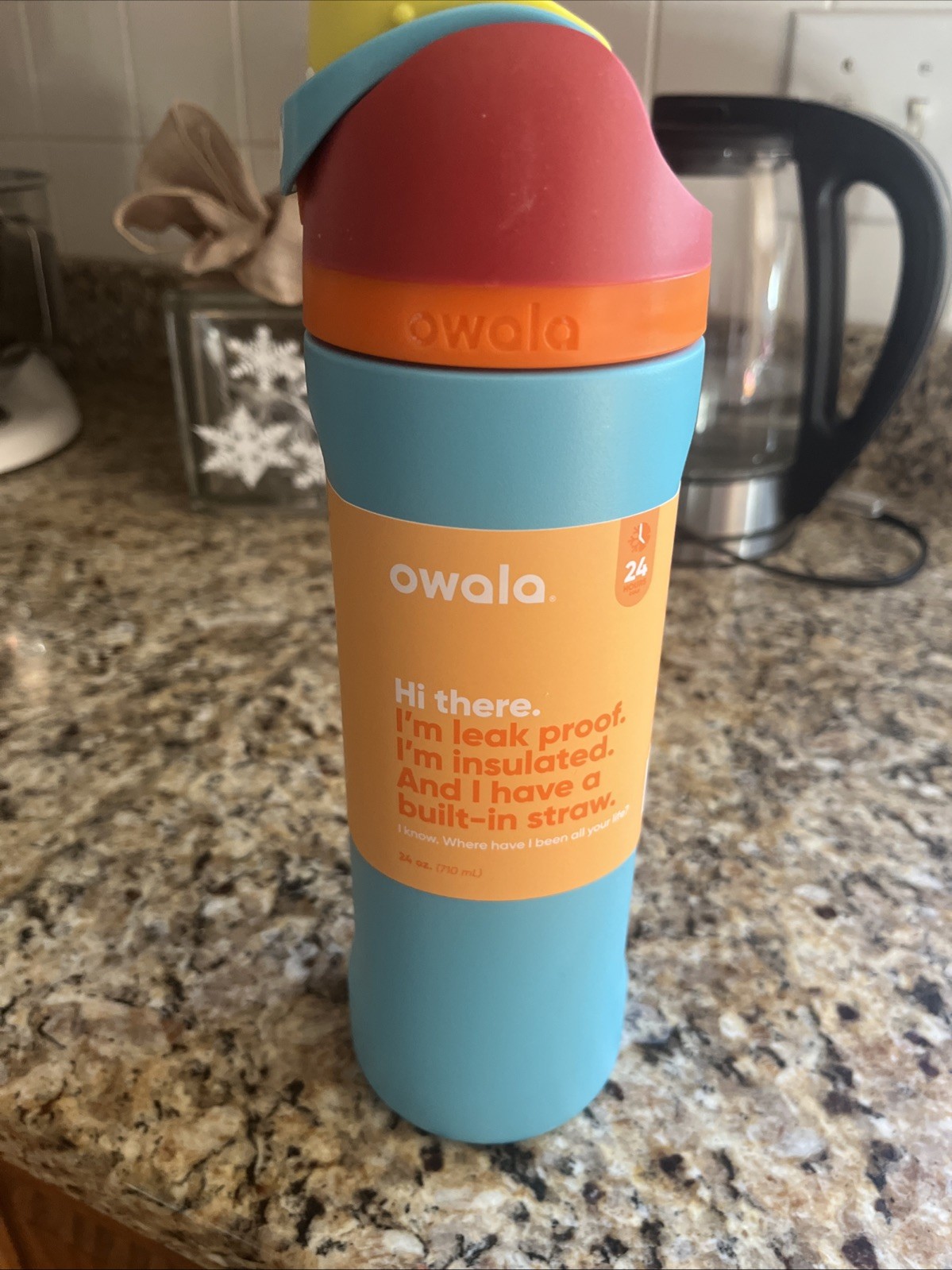 Owala FreeSip Stainless Steel Water Bottle / 24oz / Color: Summer Sweetness