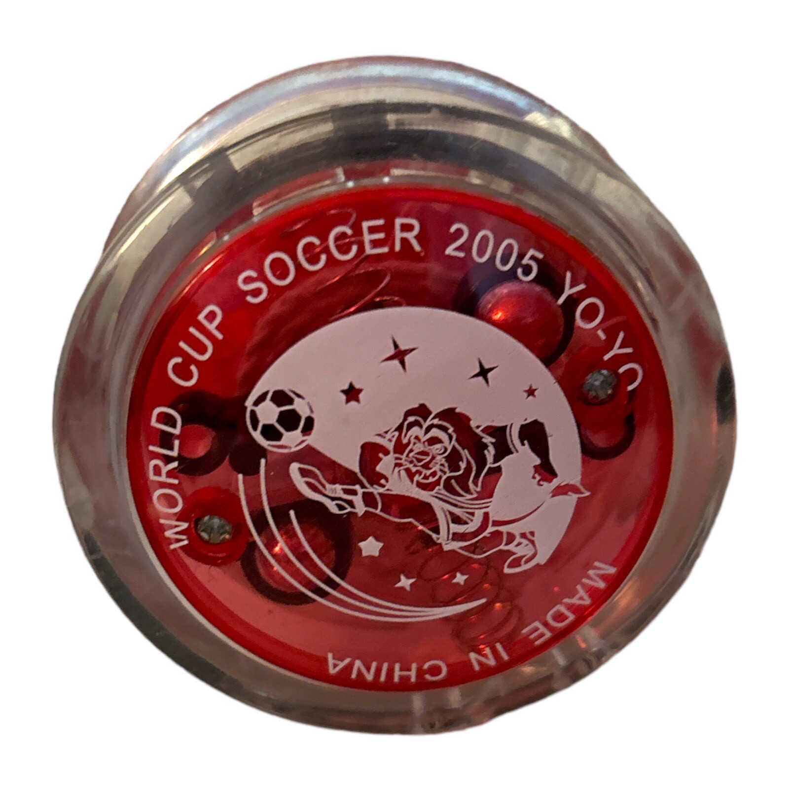 World Cup Soccer 2005 Yo-Yo Red White Clear UFO