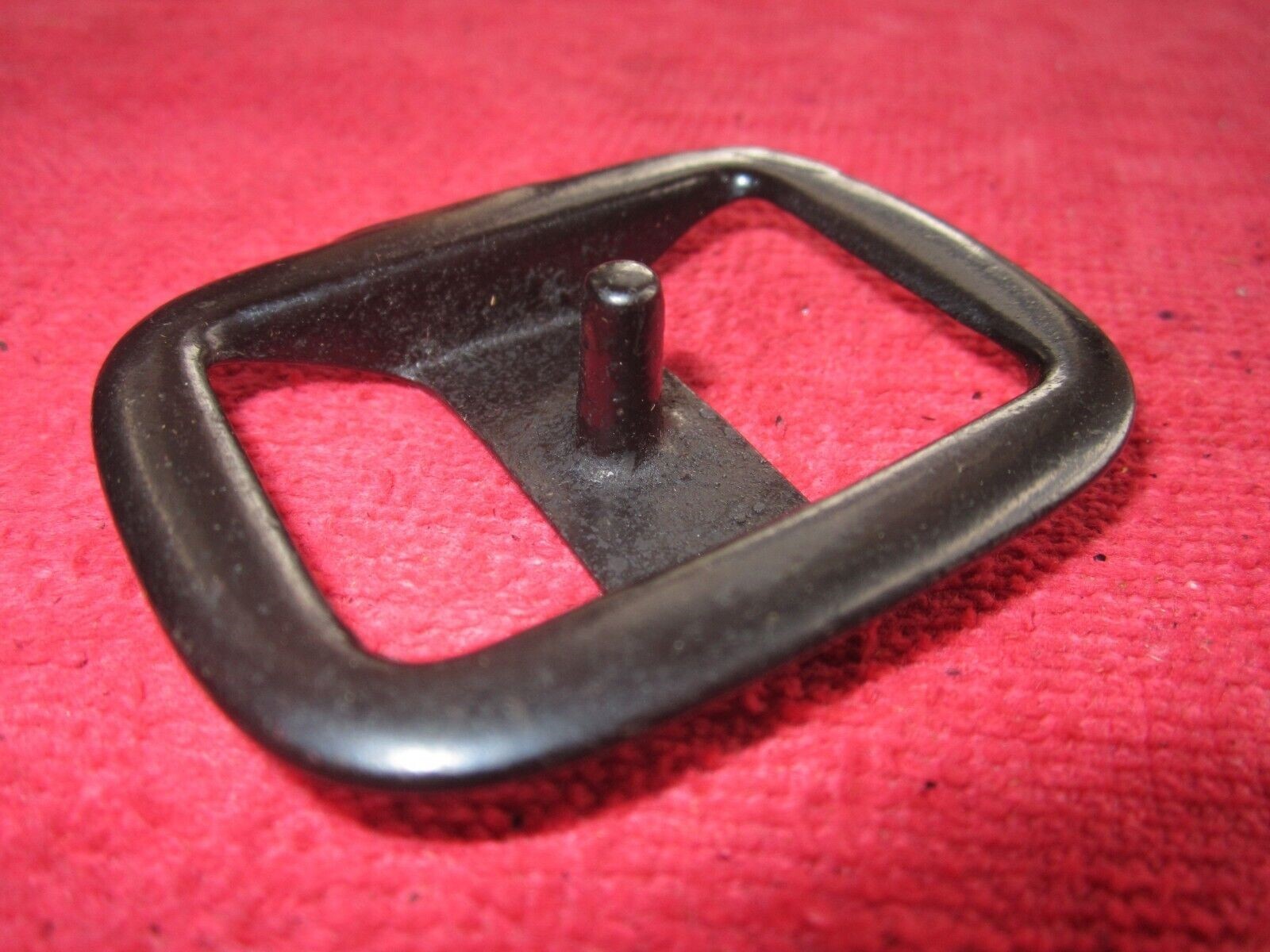 4 VINTAGE EBERHARD MFG Co. 1 1/8" OVAL CONWAY BUCKLE, BLACK, NOS