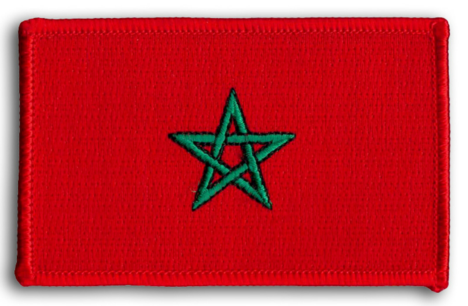 Morocco Flag Patch 3 1/2" x 2 1/4" New
