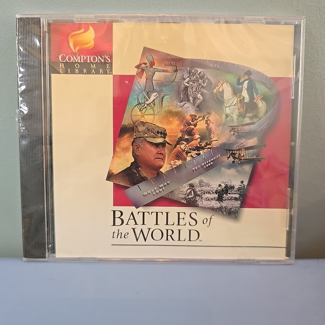 Compton's Home Library: Battles of The World CD-ROM 1996 Brand New & Sealed