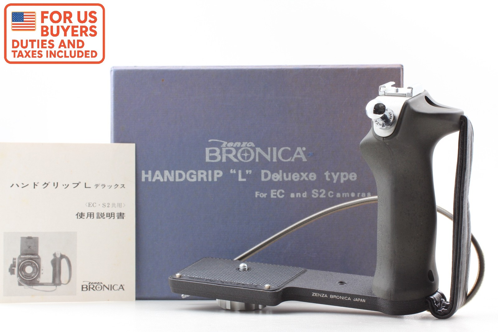 [Unused w/ Box] Zenza Bronica HANDGRIP L Deluexe type S2 S2A EC From JAPAN