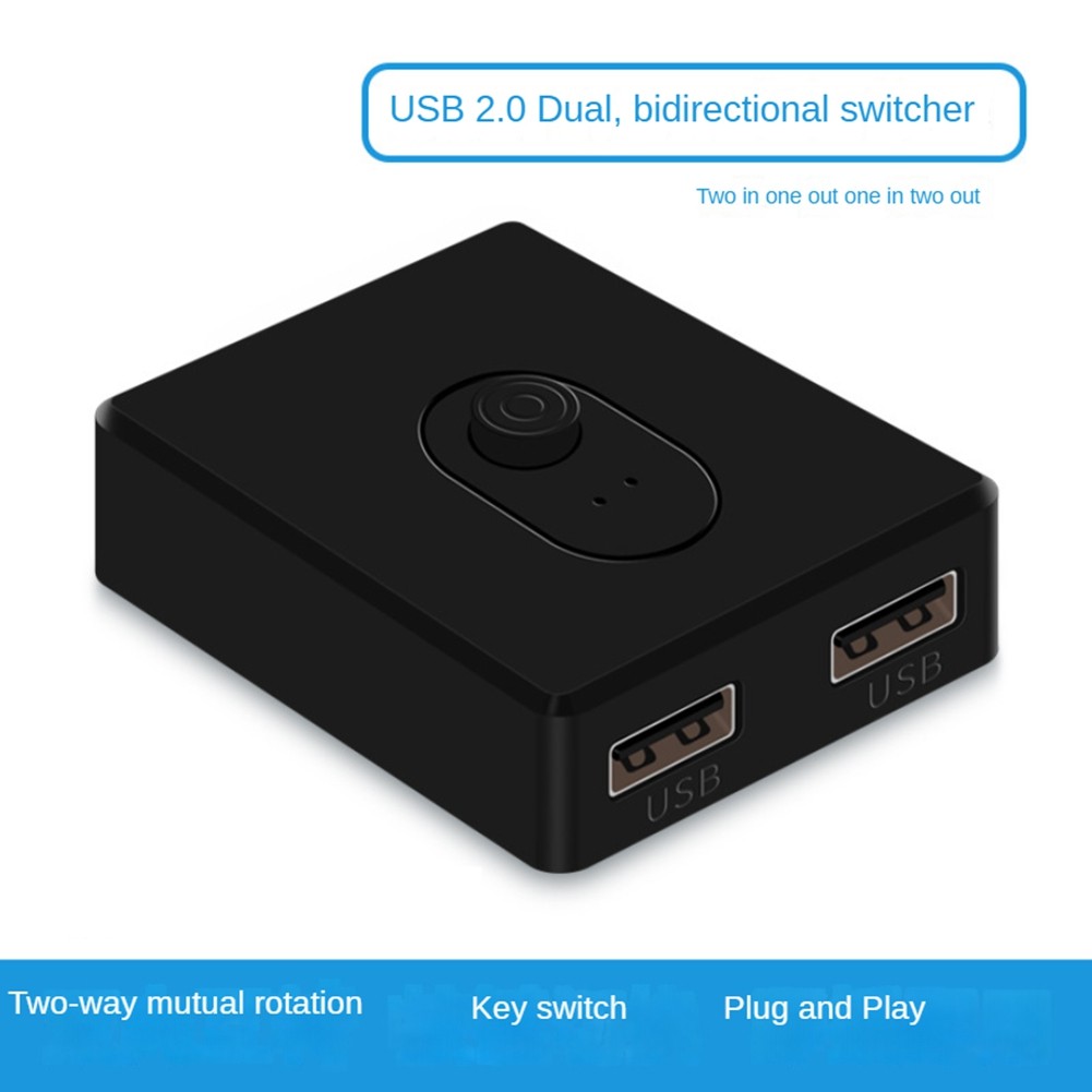 USB 2.0 KVM 1X2/2X1 Switcher USB Splitter Shared Controller for Laptop9179