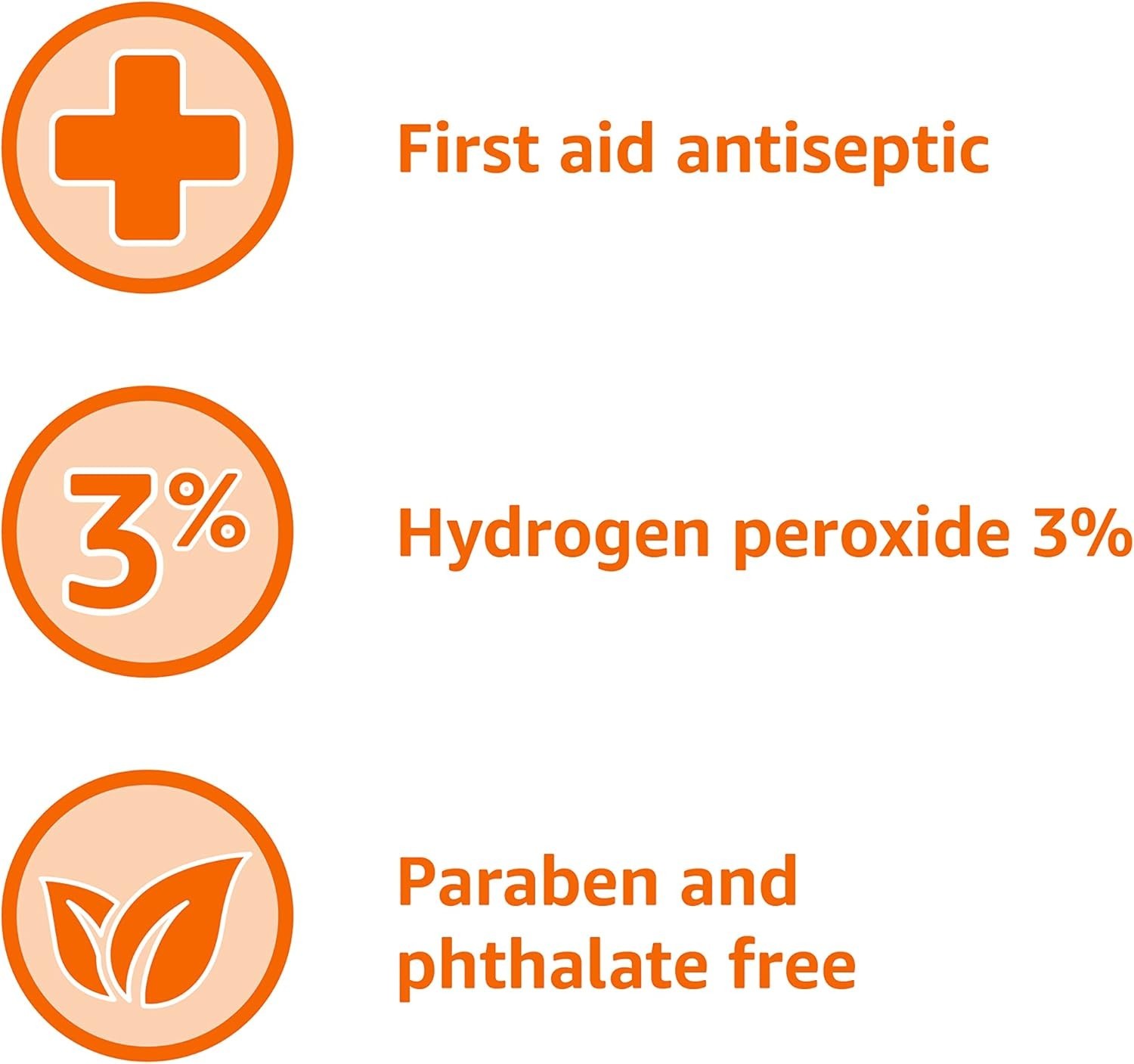 Amazon Basics Hydrogen Peroxide Topical Solution USP, First Aid Antiseptic for C