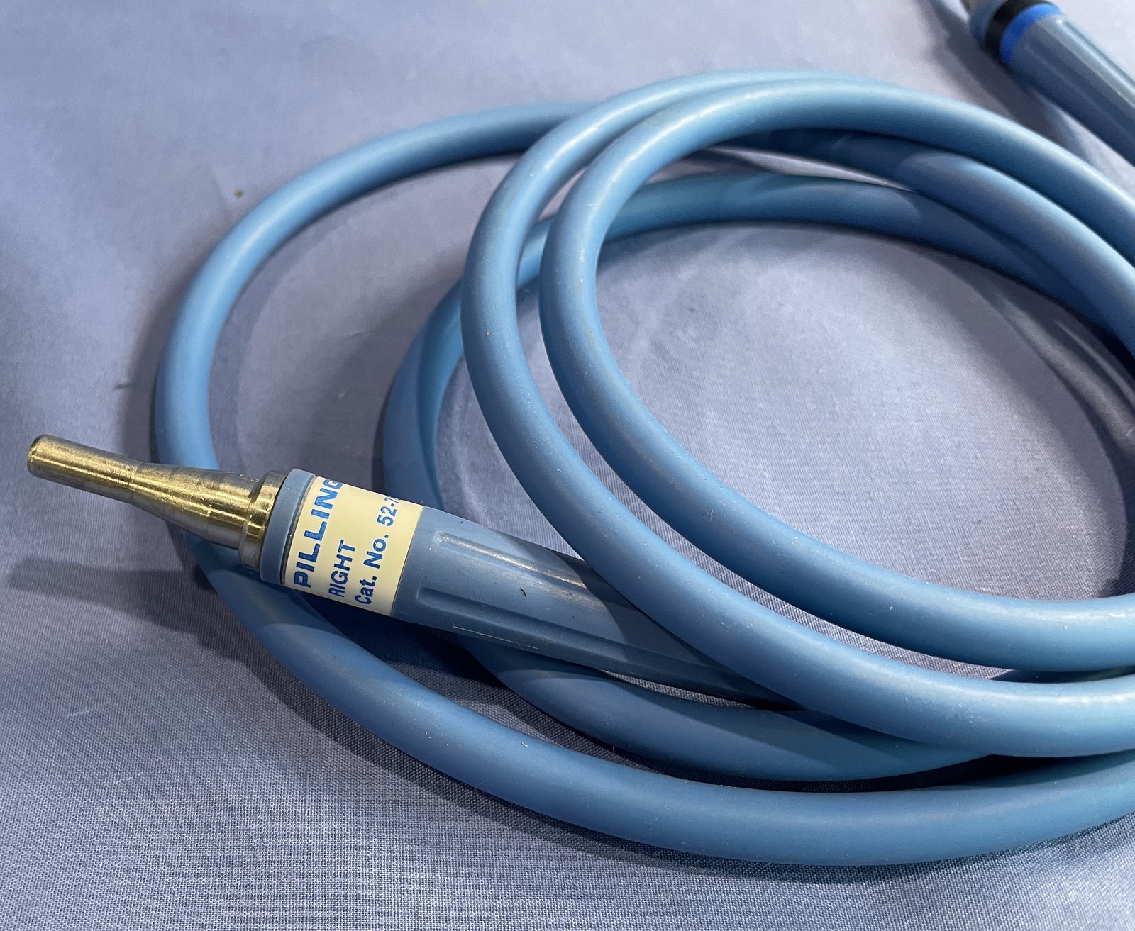 Pilling Weck Fiber Optic Light Cable w/ Angled Metal Guide REF 52-7805 - Tested