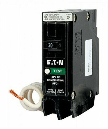 Eaton BRN120AF Type BR Combination AFCI Circuit Breaker 20 Amp Single Pole