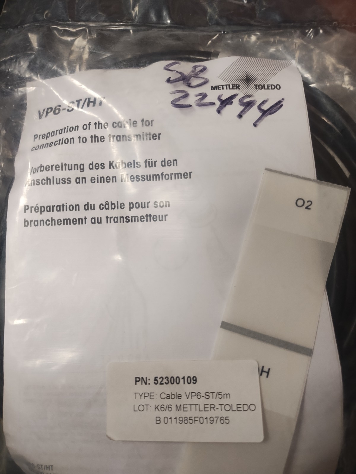 Mettler Toledo VP6-ST/HT Transmitter Cables