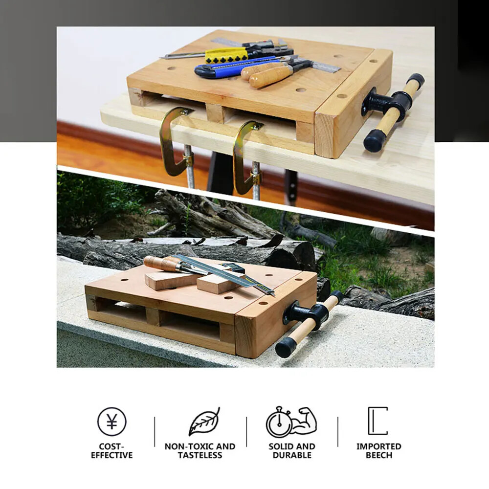 Household Woodworking Table Miniature Multifunctional Beech Woodworking Table