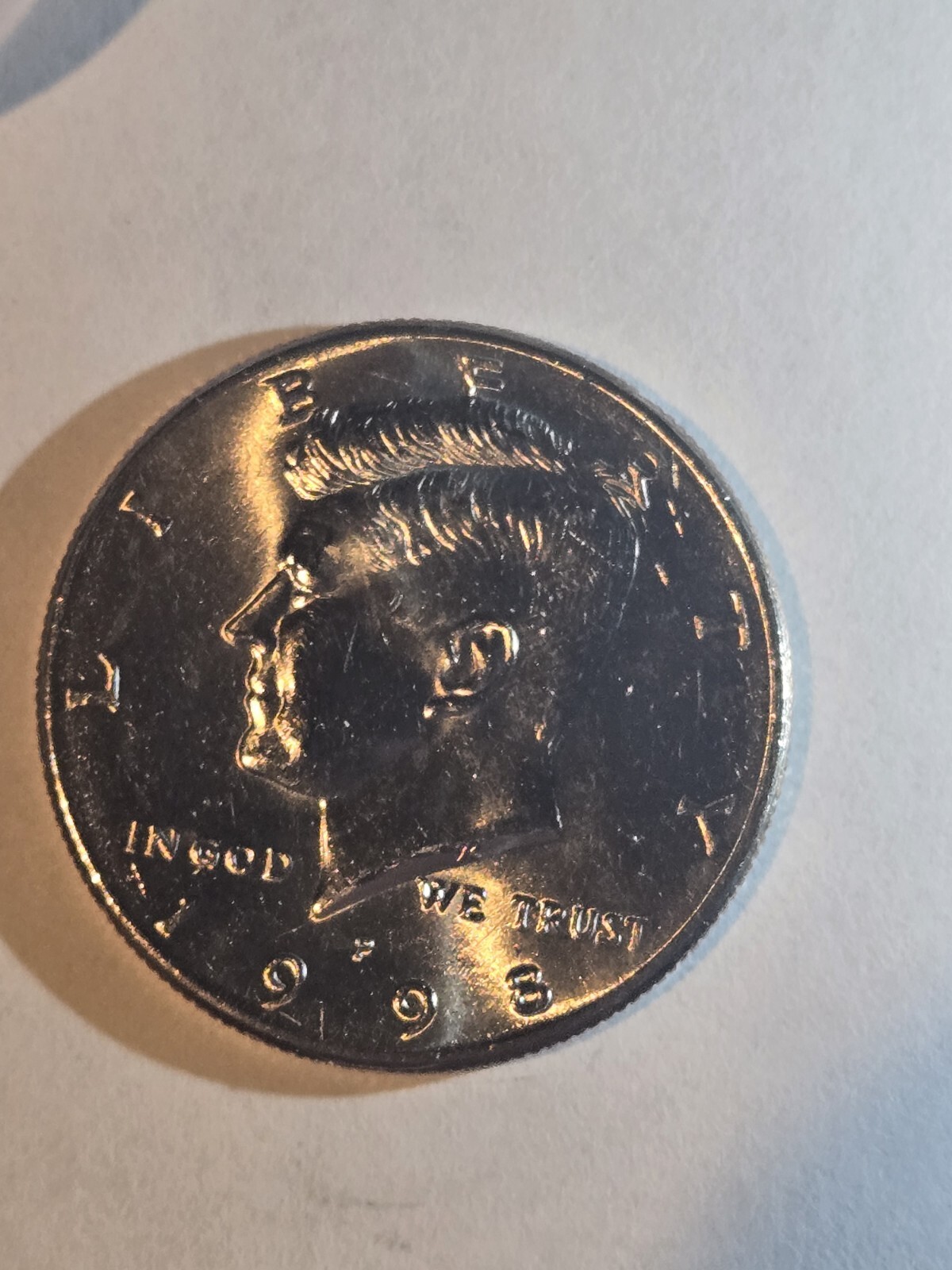 1998-P  Kennedy Half Dollar.