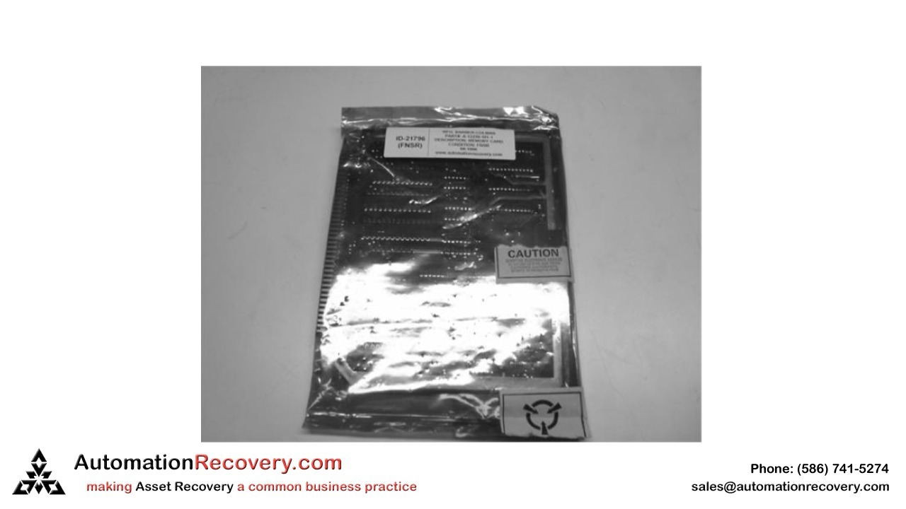 BARBER COLMAN  A-12239-101-1  SEQUENCE MEMORY CARD, NEW* #135611