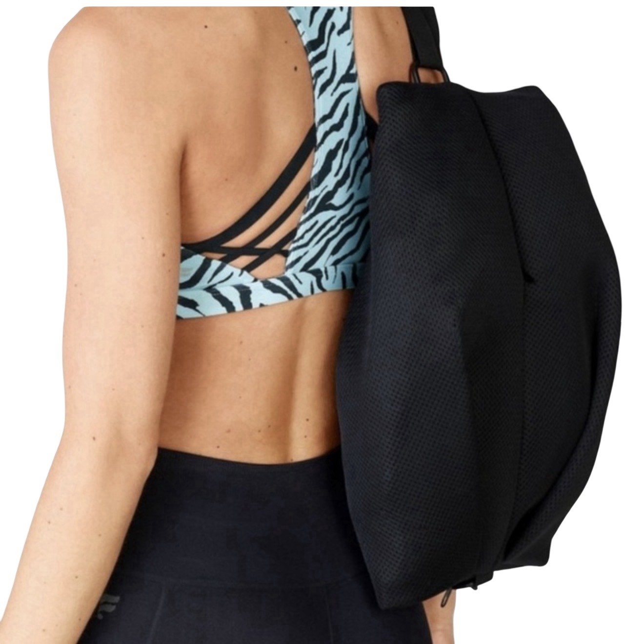 NWOT Fabletics The Functional Convertible Bag Black Backpack Crossbody