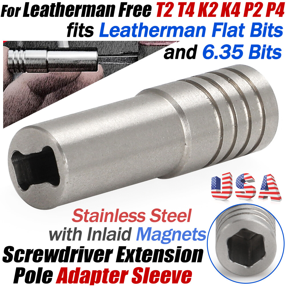 For Leatherman Free P2 P4 K2 K4 T2 T4 Screwdriver Extension Pole Adapter Sleeve