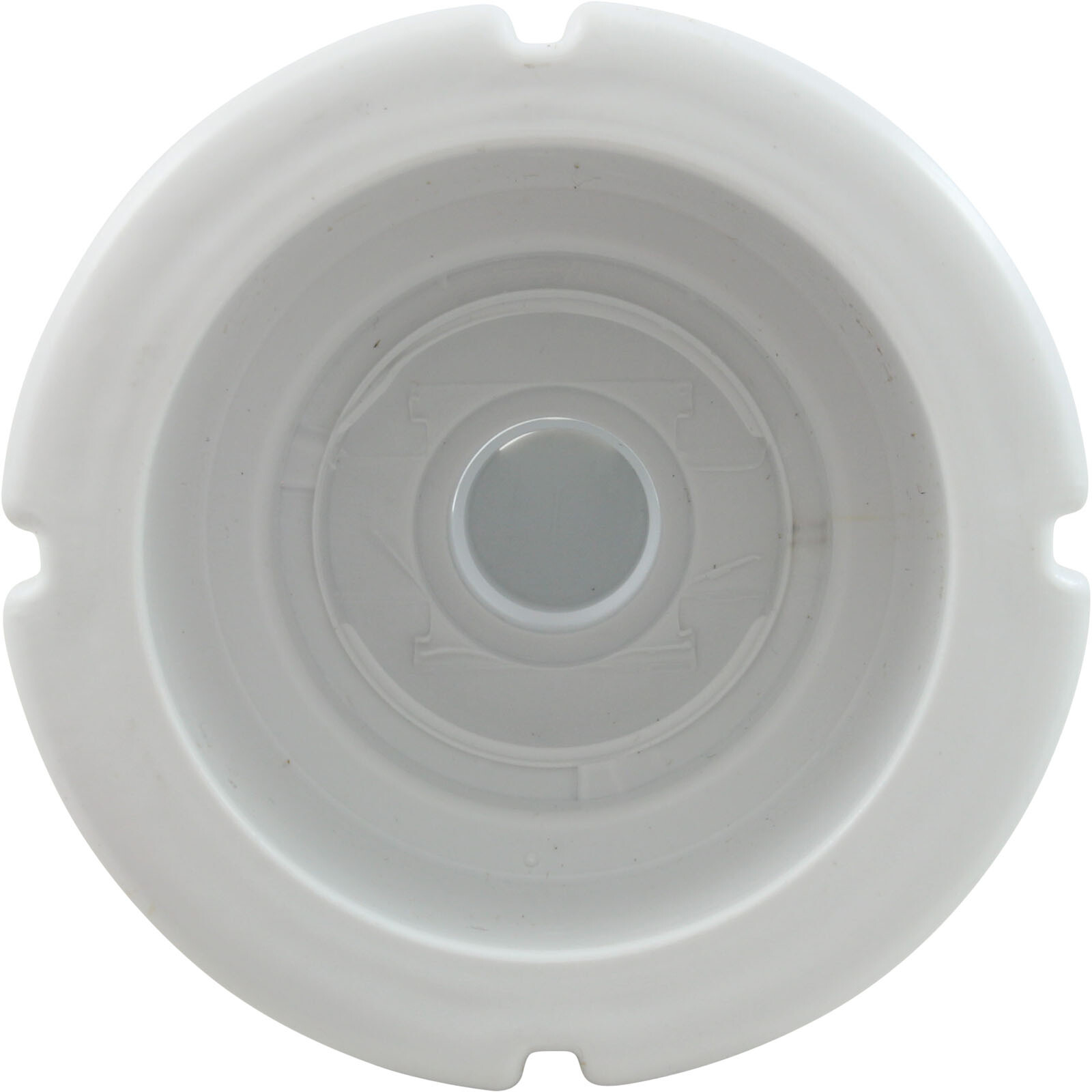 Wall Fitting, WW Poly Storm Gunite, Built-In, Wht, Thread-In
