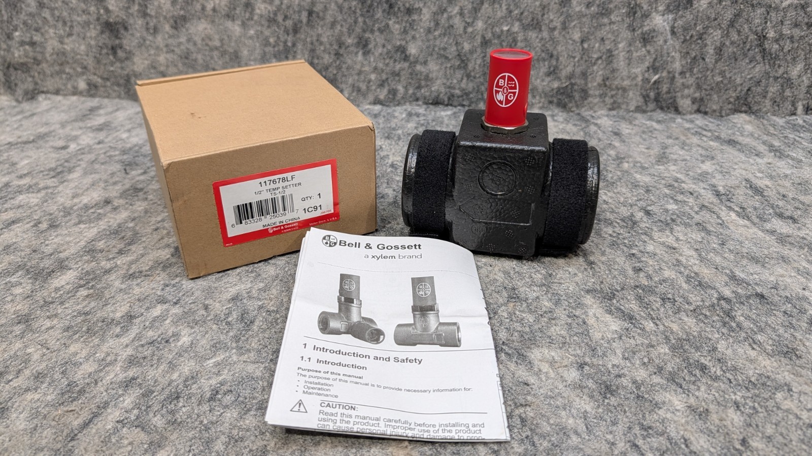 Bell & Gossett TS-1/2 Temp Setter Thermostatic Balance Valve (117678LF) 🔥New🔥