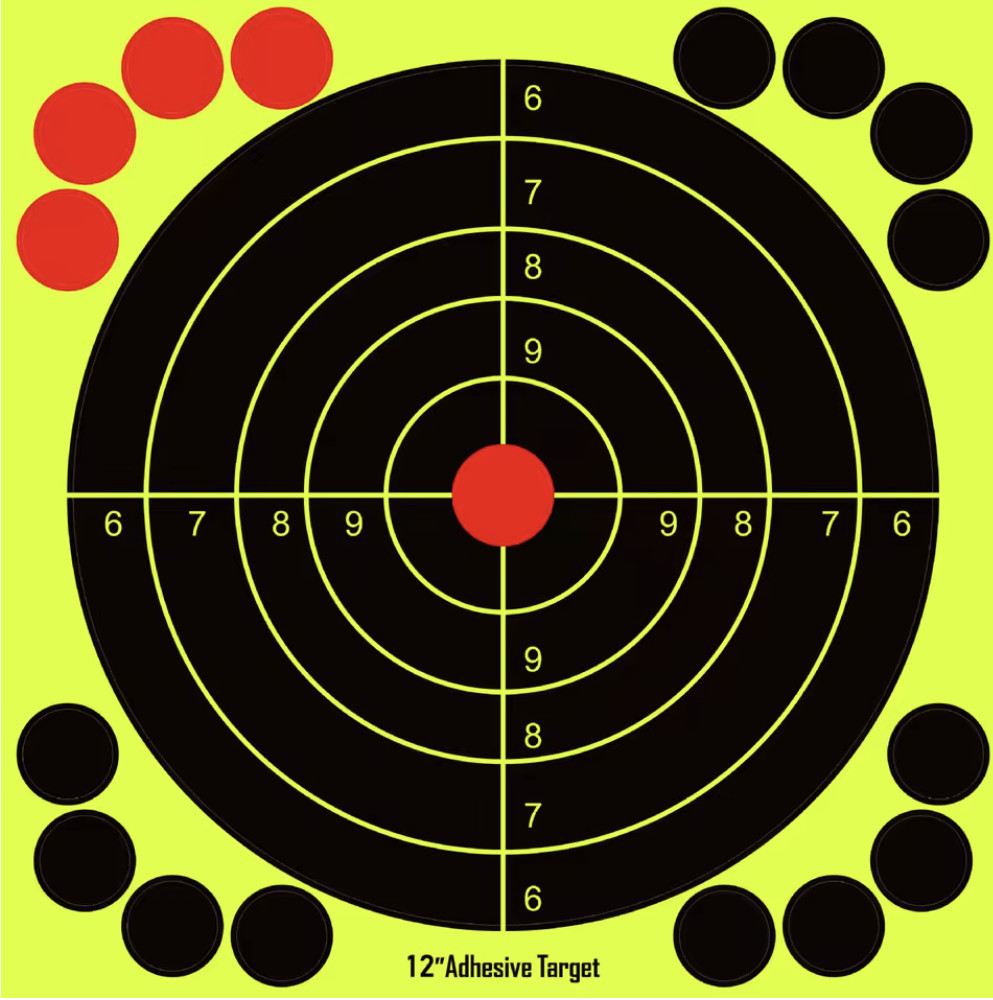 10 CT - Reactive Splatter Shooting/Range Targets Burst - 12'' x 12''
