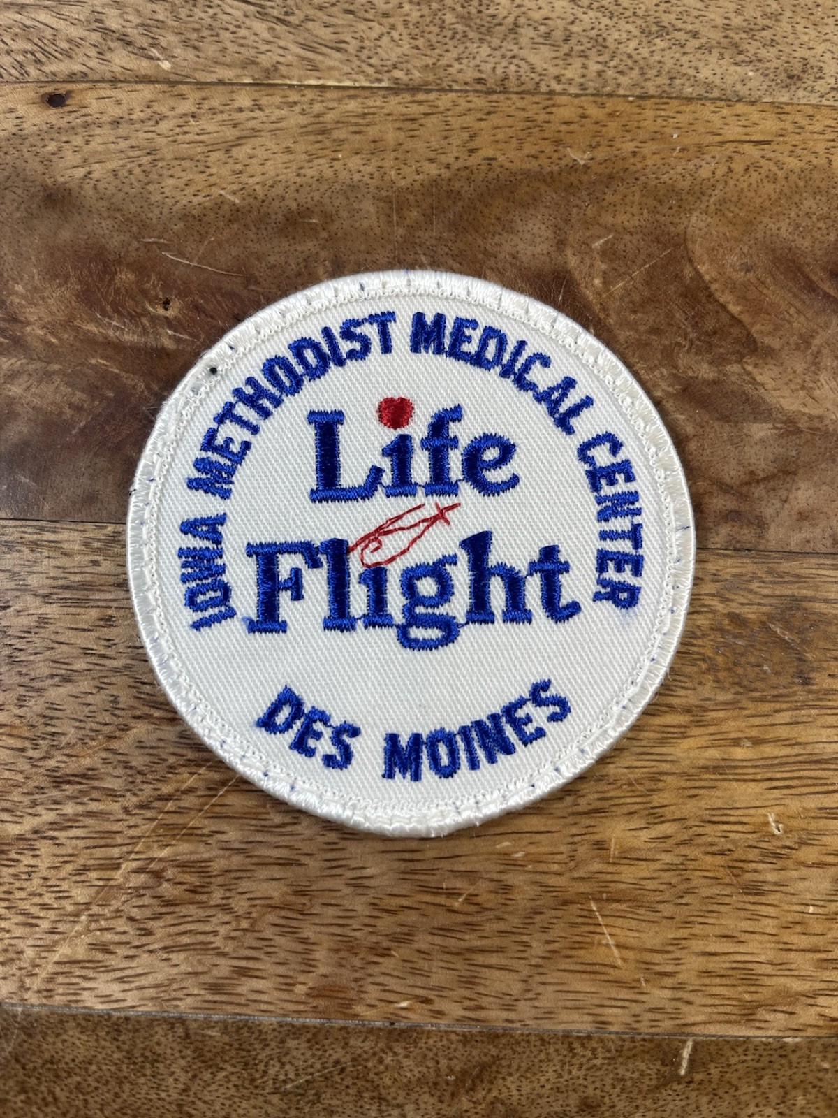 Vintage Life Flight Iowa Methodist Medical Center Des Moines Iowa Circle Patch