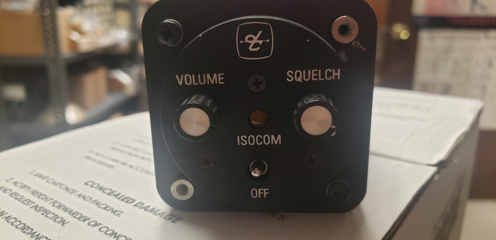 David Clark voice-activated intercom (Part Number 18486 G-01)