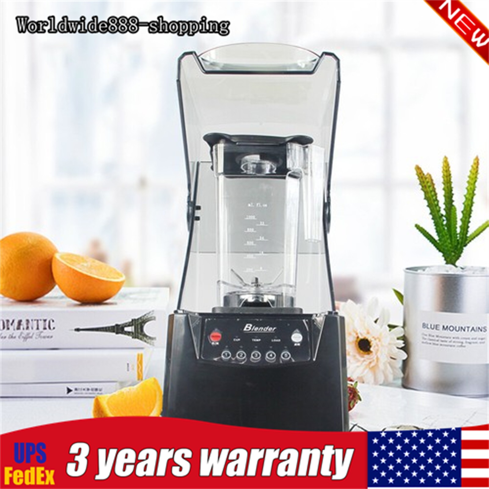 Professional Blender Smoothie Maker Industrial Commercial Power 2200w Quiet