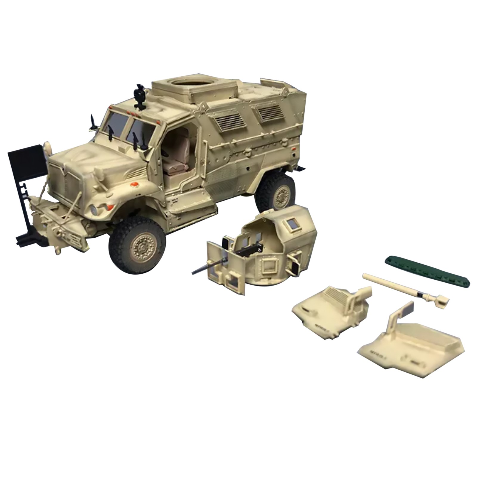 4.3in M1224 US MaxxPro Mine Resistant Anti Ambush Vehicle Finished Model Toy Set
