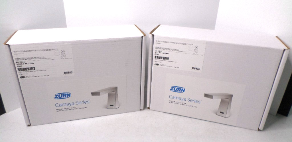 Lot of 2 ZURN Camaya Series ZG6953 Deck-Mount Single Post Sensor Faucet - READ
